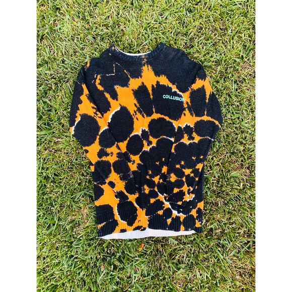 collusion crew neck jumper in stripe